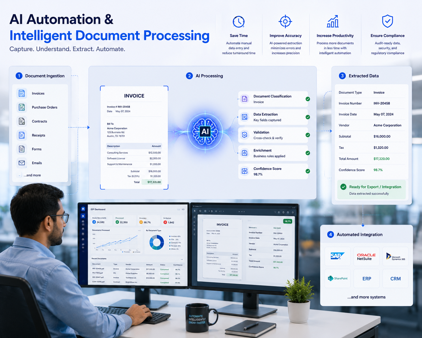AI automation and intelligent document processing